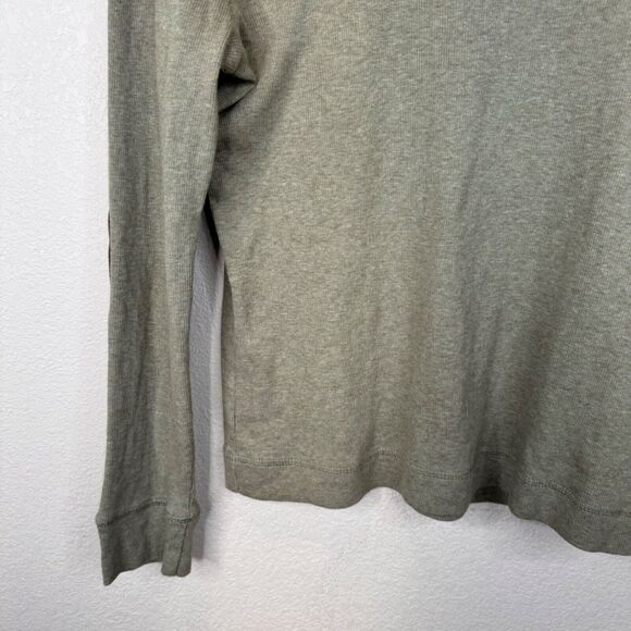 Lauren Jeans Company Long Sleeve Olive Green Shirt L Shoulder Zipper Y2K - Picture 5 of 11